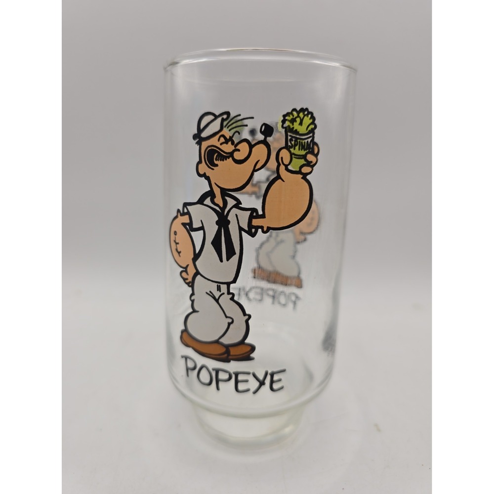 Vintage 1975 Popeye Coca Cola Kollect-A-Set Series Glass Tumbler Character